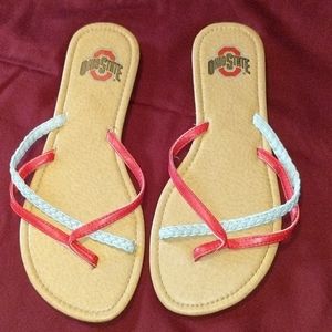 Ohio State sandals